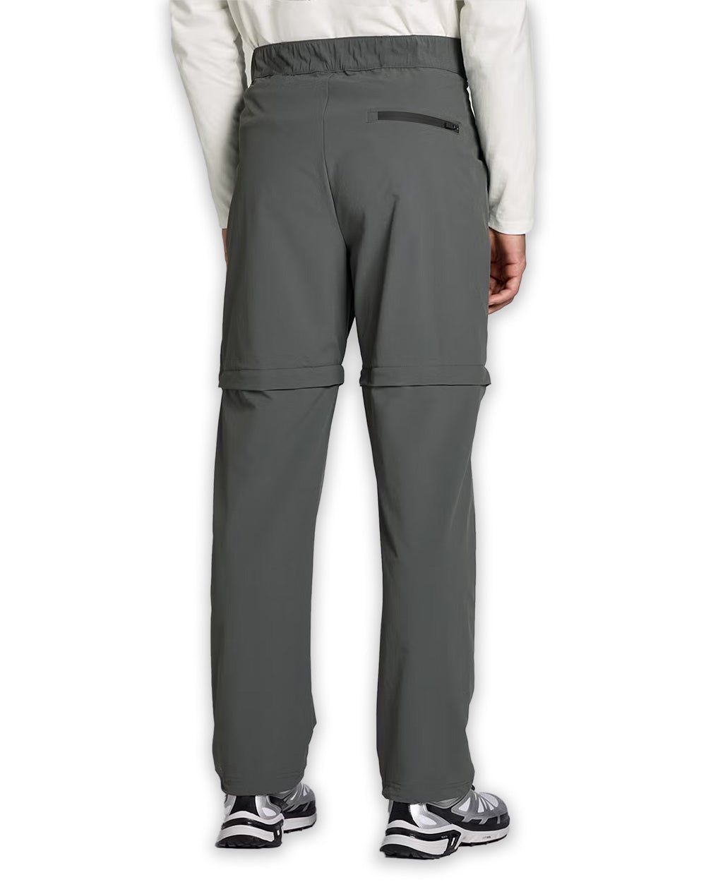 Men's Lifestyle 2 in 1 Walking Trouser + Shorts - Grey