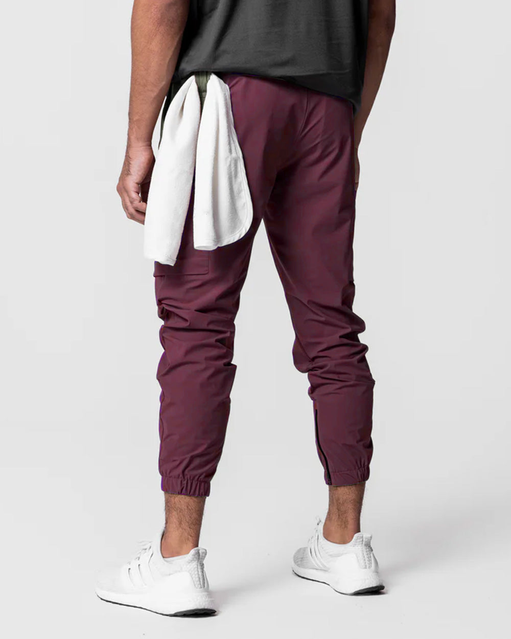 Standard Zip Jogger - Maroon