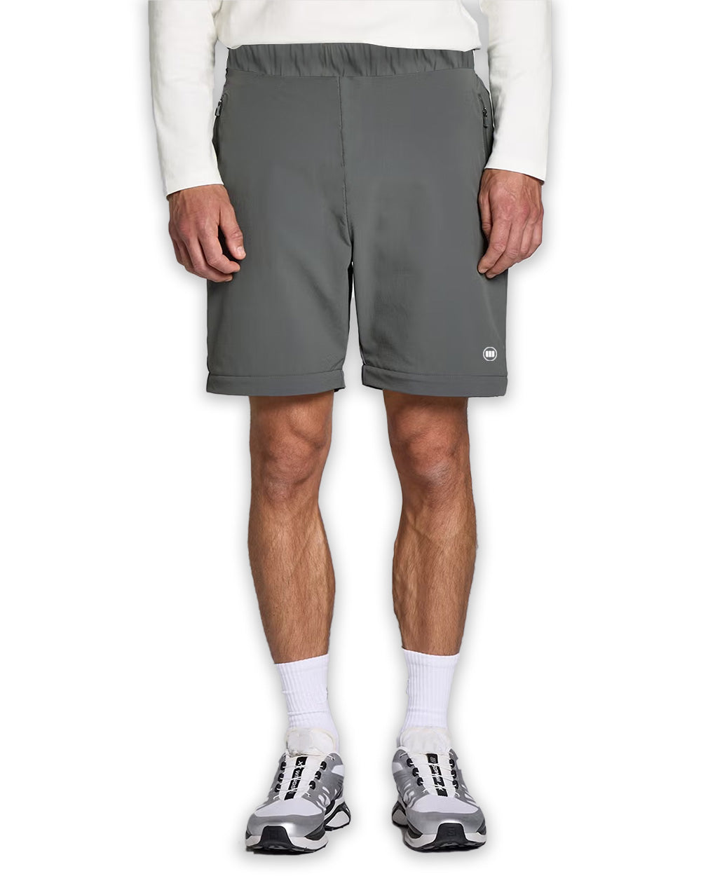 Men's Lifestyle 2 in 1 Walking Trouser + Shorts - Grey