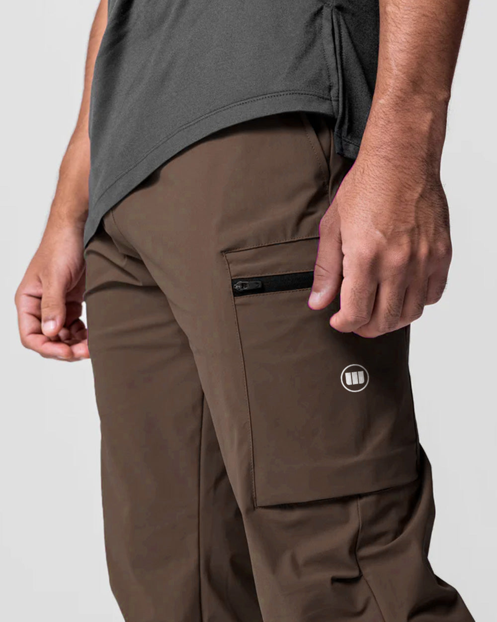 Standard Zip Jogger - Brown
