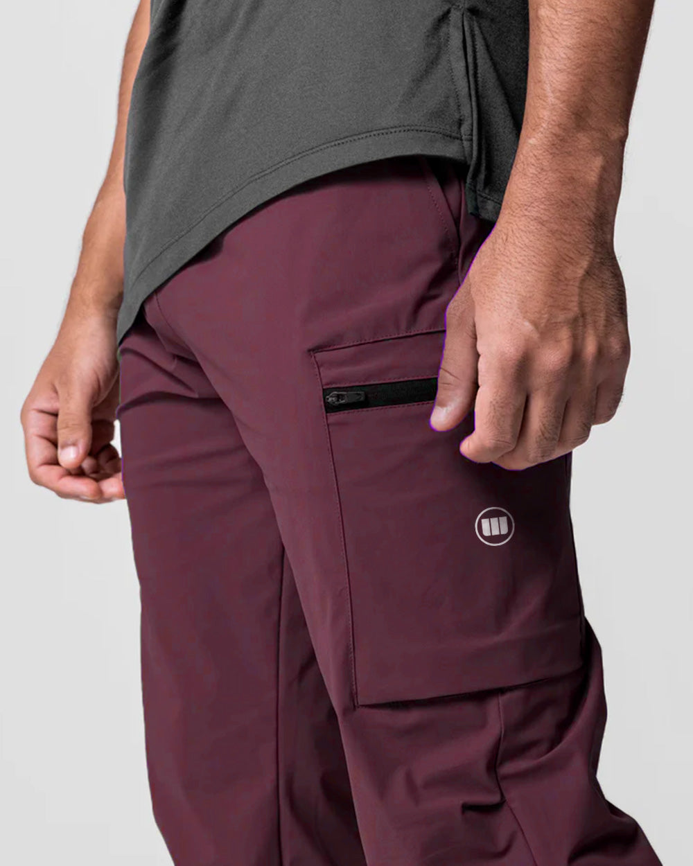 Standard Zip Jogger - Maroon