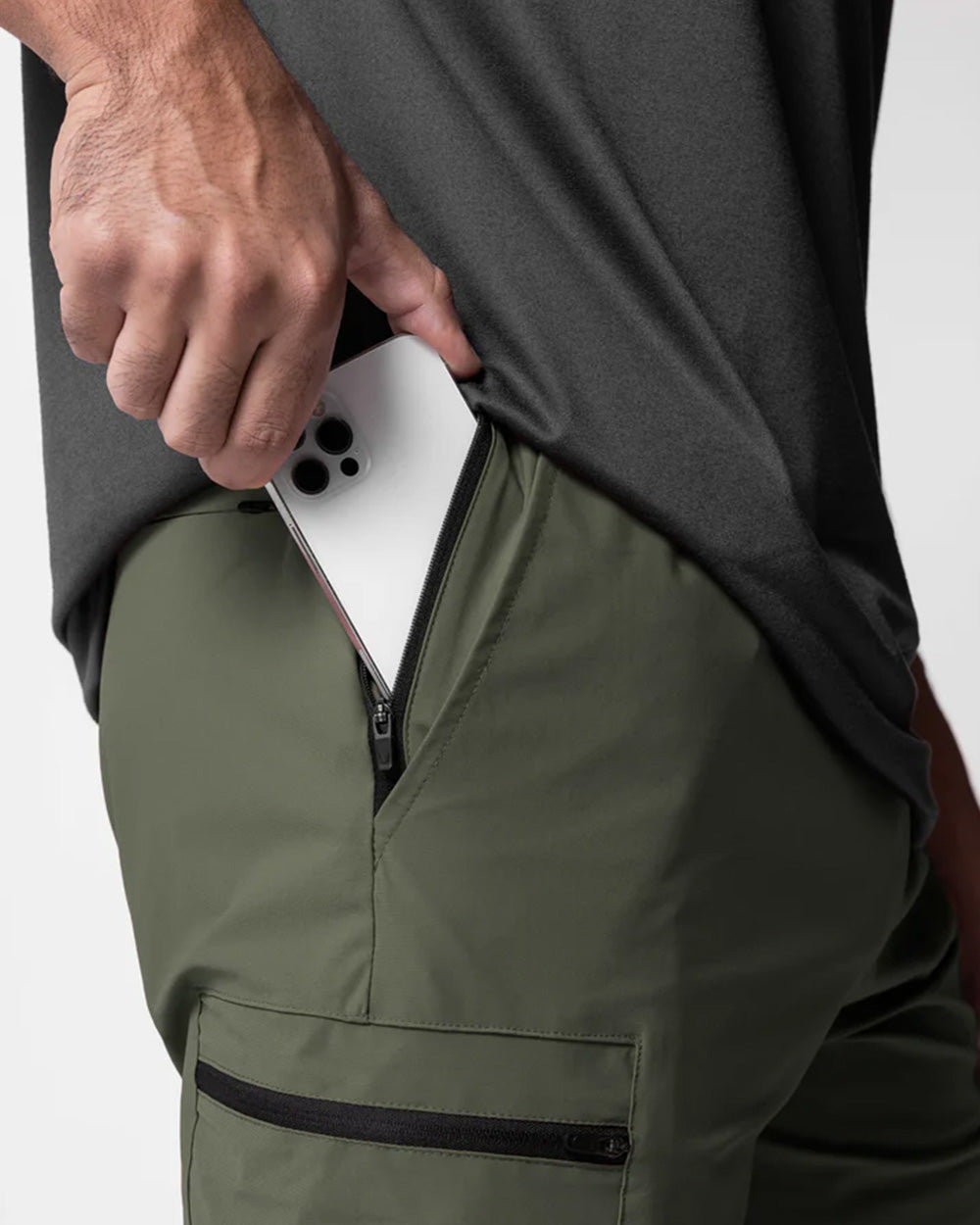 Standard Zip Jogger - Olive