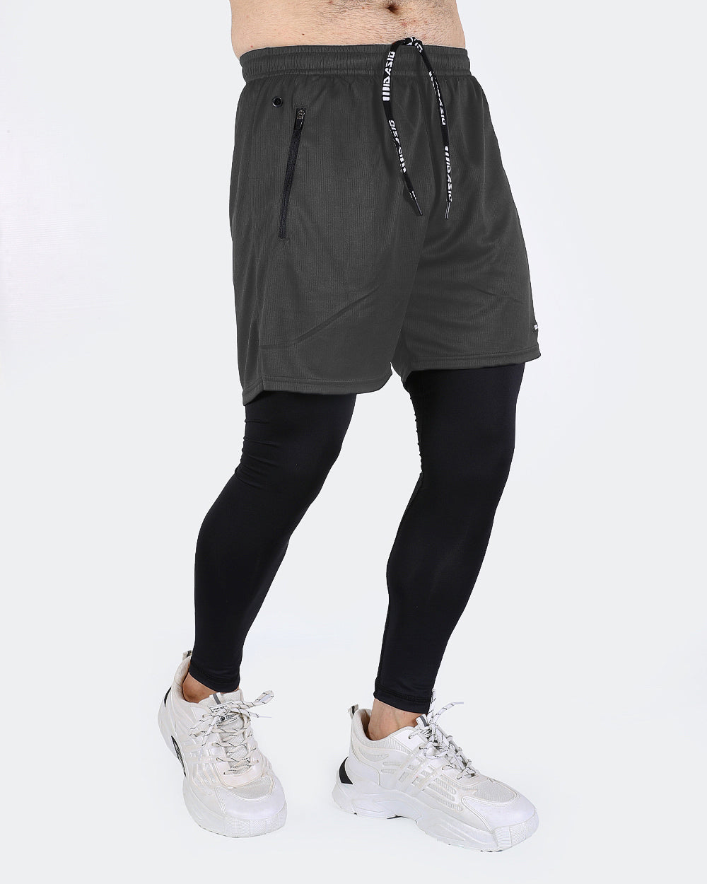 Widasio 2-in-1 Dri-FIT Legging Shorts(GREY)