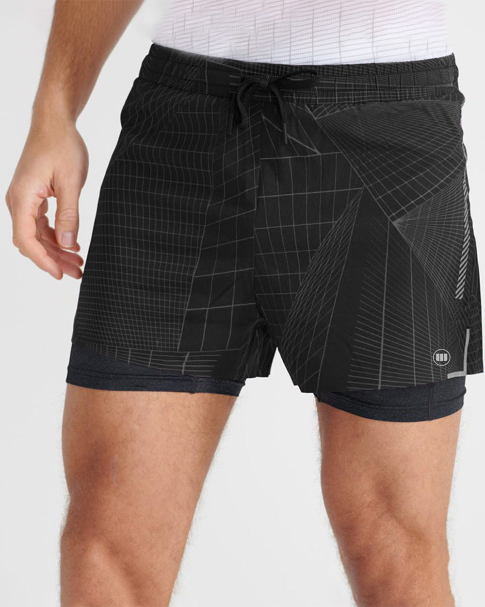 Widasio Dri-Fit 2-in-1 Sublimation Shorts (Black & Grey)