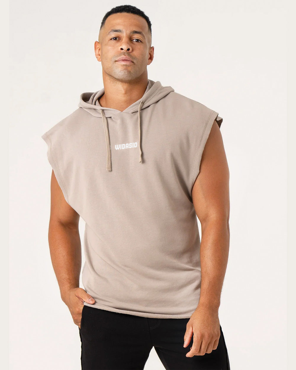 Pursuit Fleece Sleeveless Hoodie - Taupe