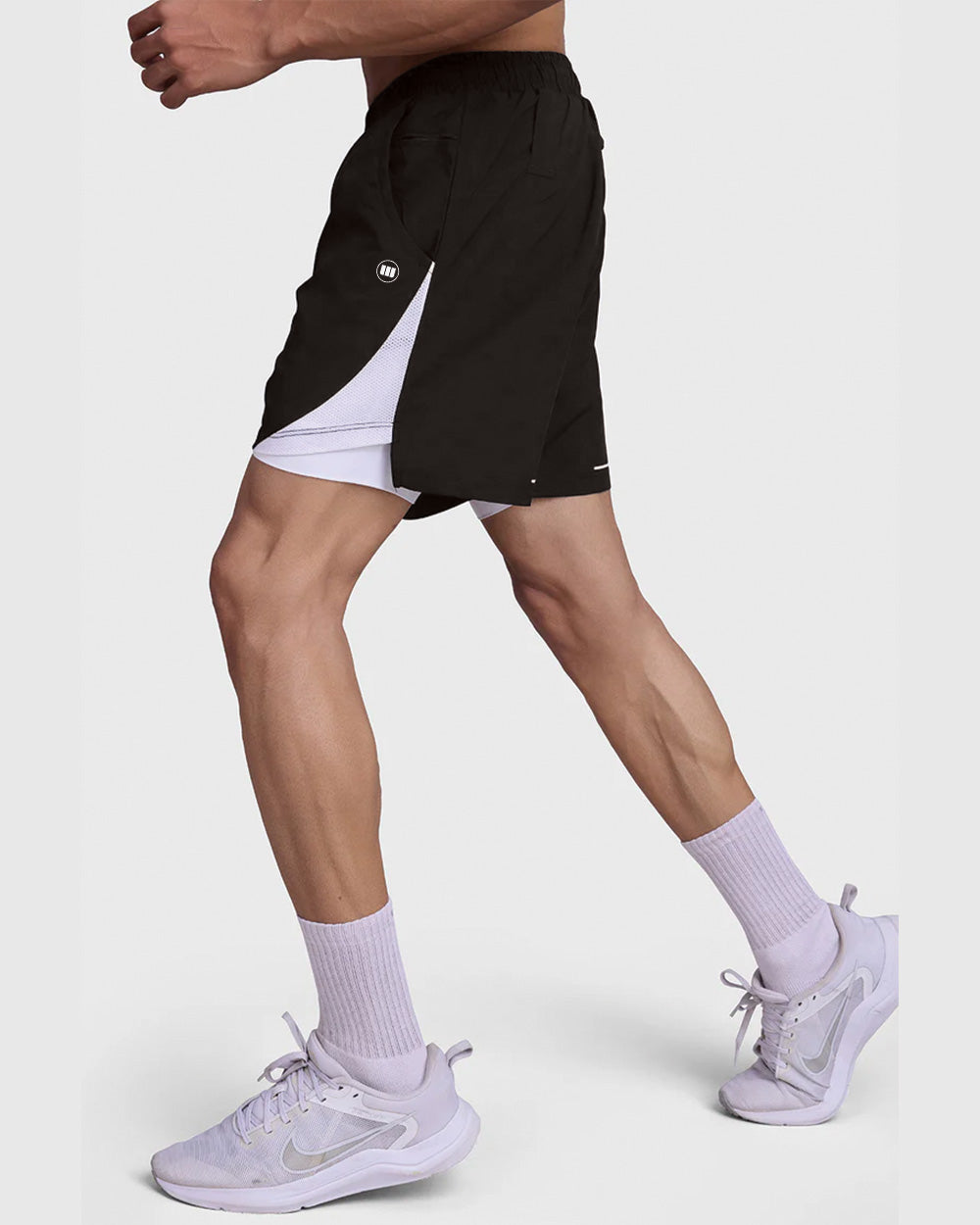 FlexCore 2-in-1 Training Shorts - Black