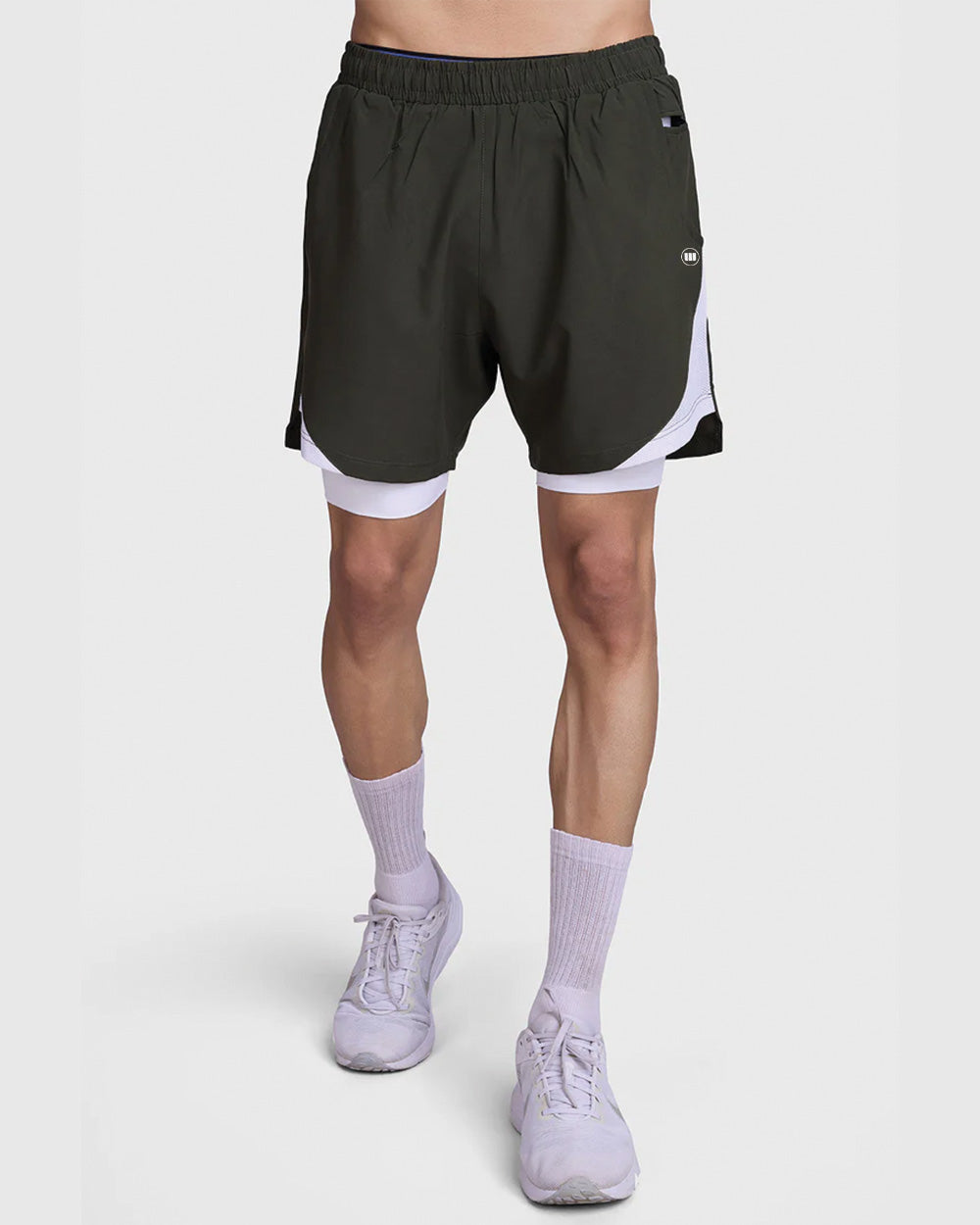 FlexCore 2-in-1 Training Shorts - Olive