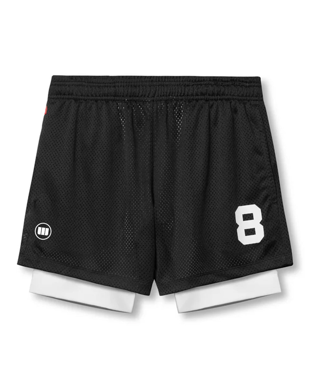 Widasio Silver Plus Mesh Liner Shorts (Black)