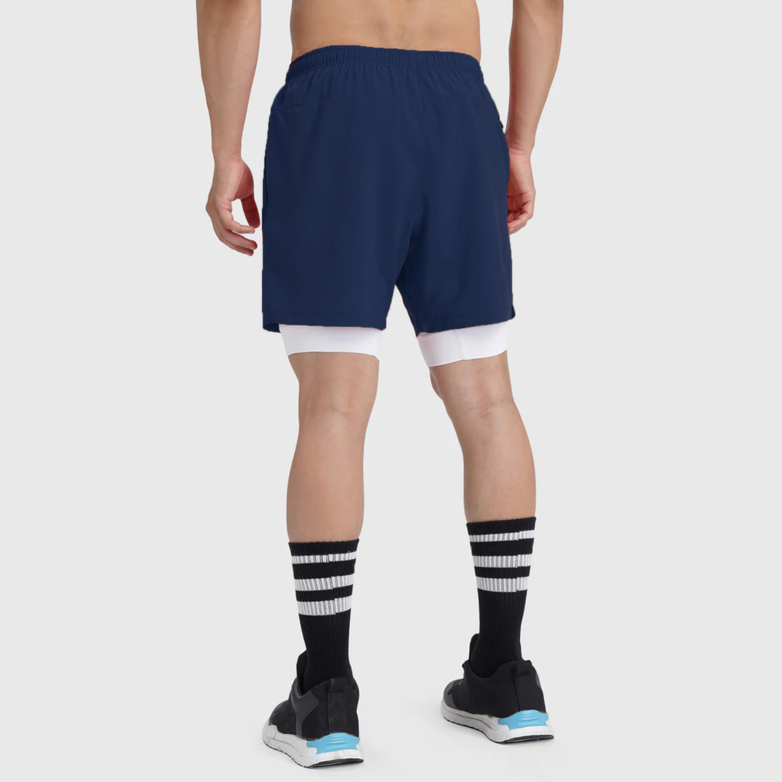 2-IN-1 Hybrid Hustle Shorts (Navy)
