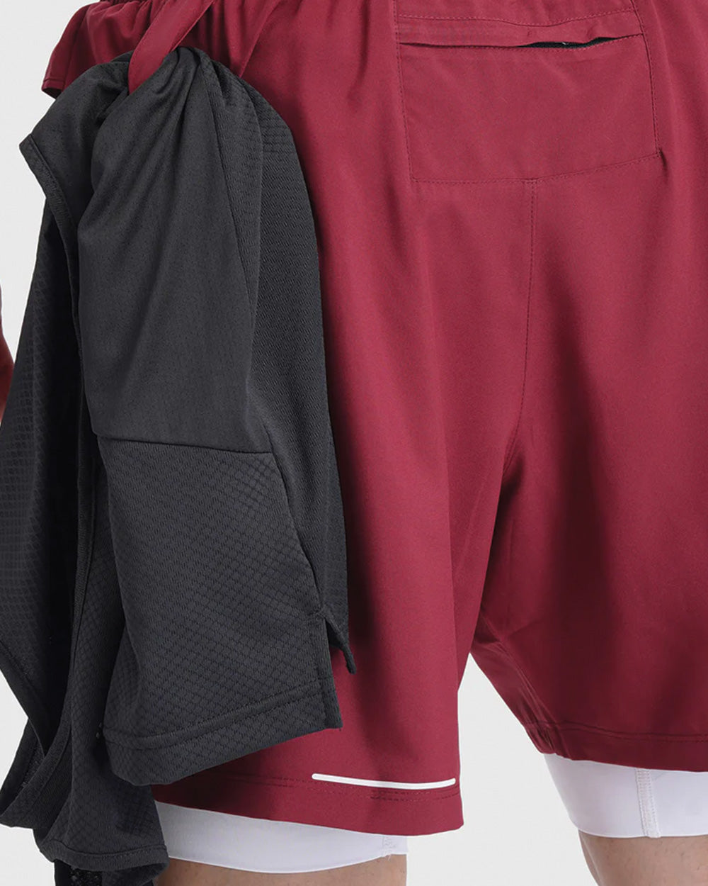 FlexCore 2-in-1 Training Shorts - Maroon