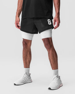 Widasio Silver Plus Mesh Liner Shorts (Black)