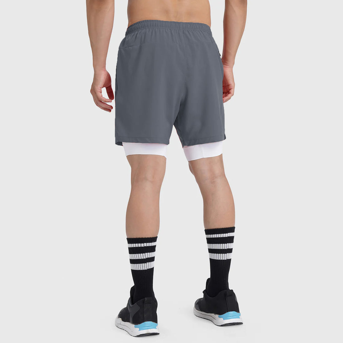 2-IN-1 Hybrid Hustle Shorts (Grey)
