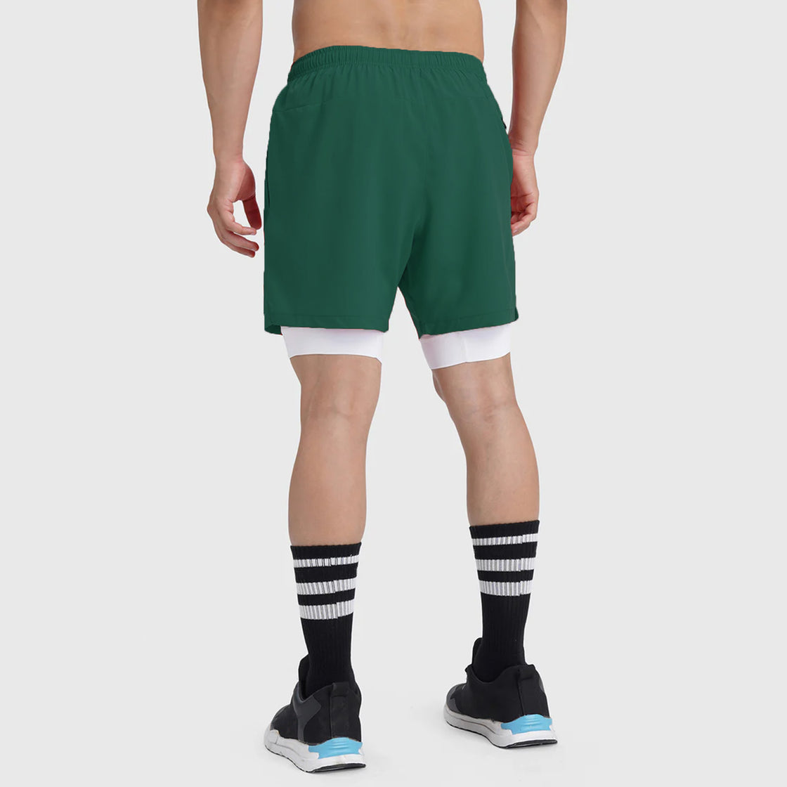 2-IN-1 Hybrid Hustle Shorts (Green)