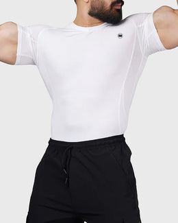 Widasio  Cool Mesh Performance T-Shirt - White