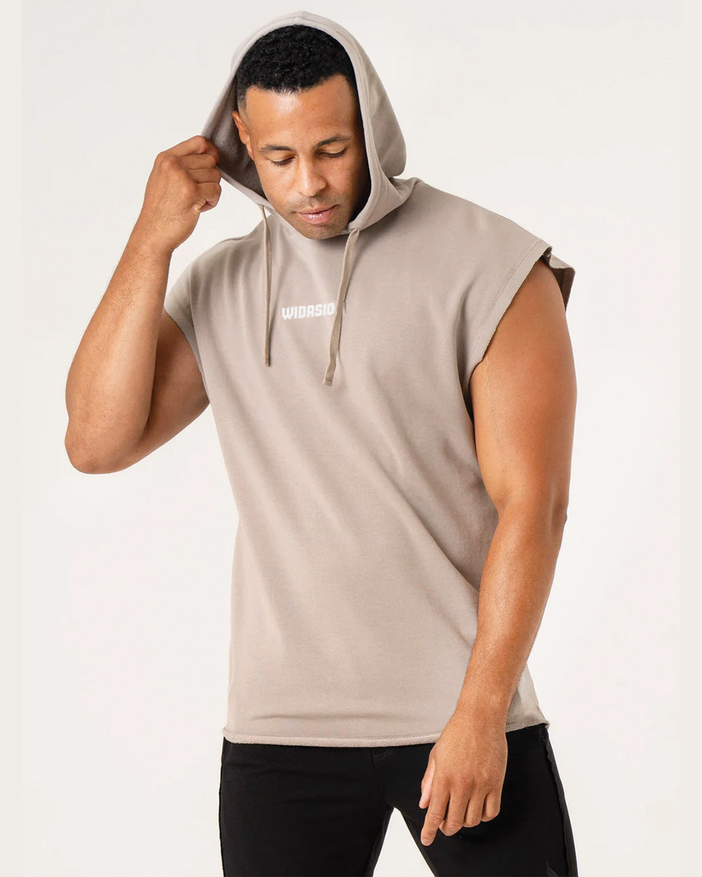 Pursuit Fleece Sleeveless Hoodie - Taupe
