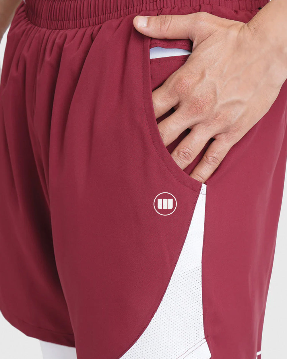 FlexCore 2-in-1 Training Shorts - Maroon