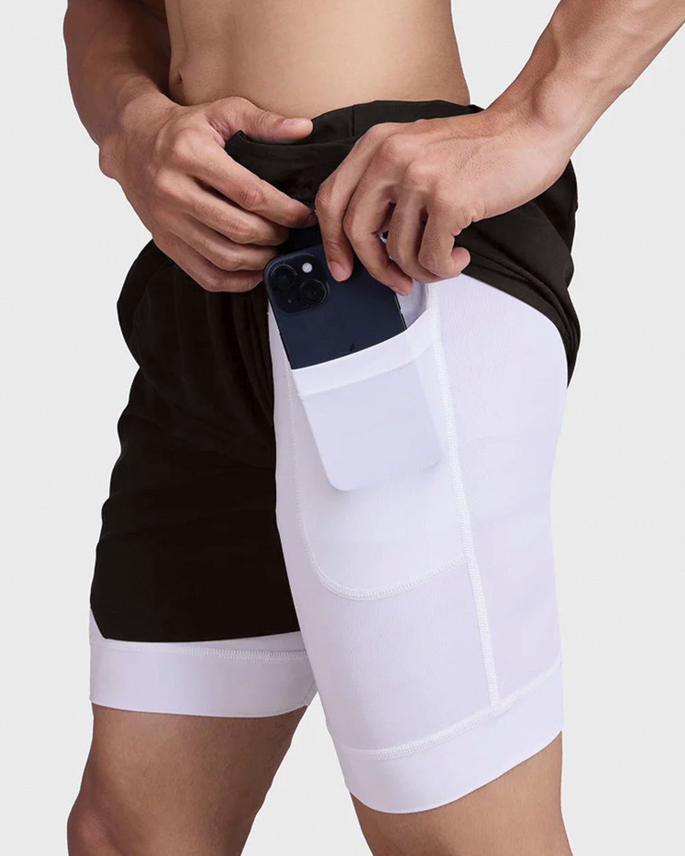 FlexCore 2-in-1 Training Shorts - Black