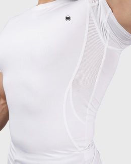 Widasio  Cool Mesh Performance T-Shirt - White