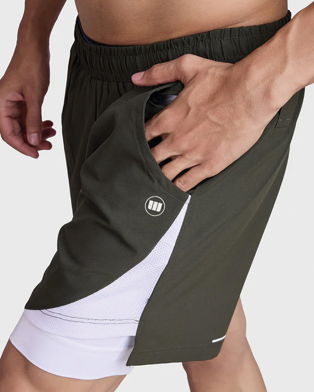 FlexCore 2-in-1 Training Shorts - Olive