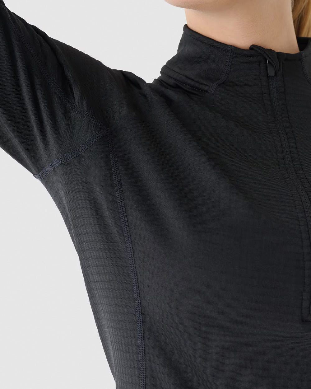 Women Half-Zipper - Black