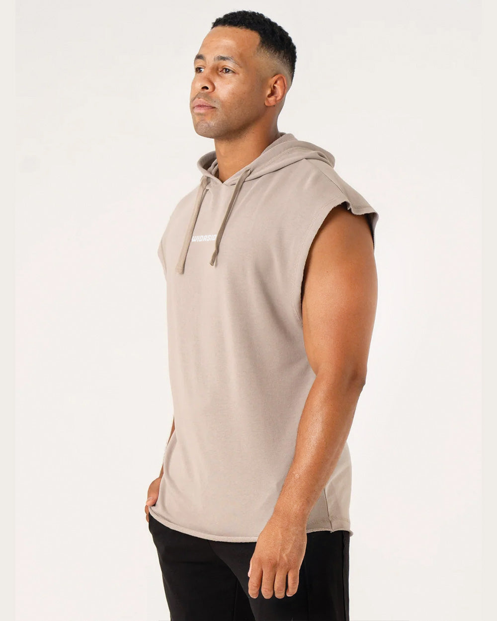 Pursuit Fleece Sleeveless Hoodie - Taupe