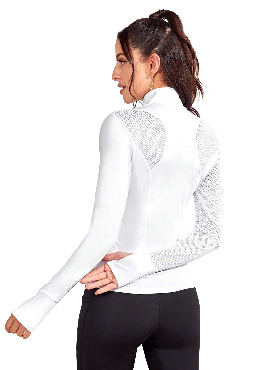 Widasio Stand Collar Sports jacket (White)