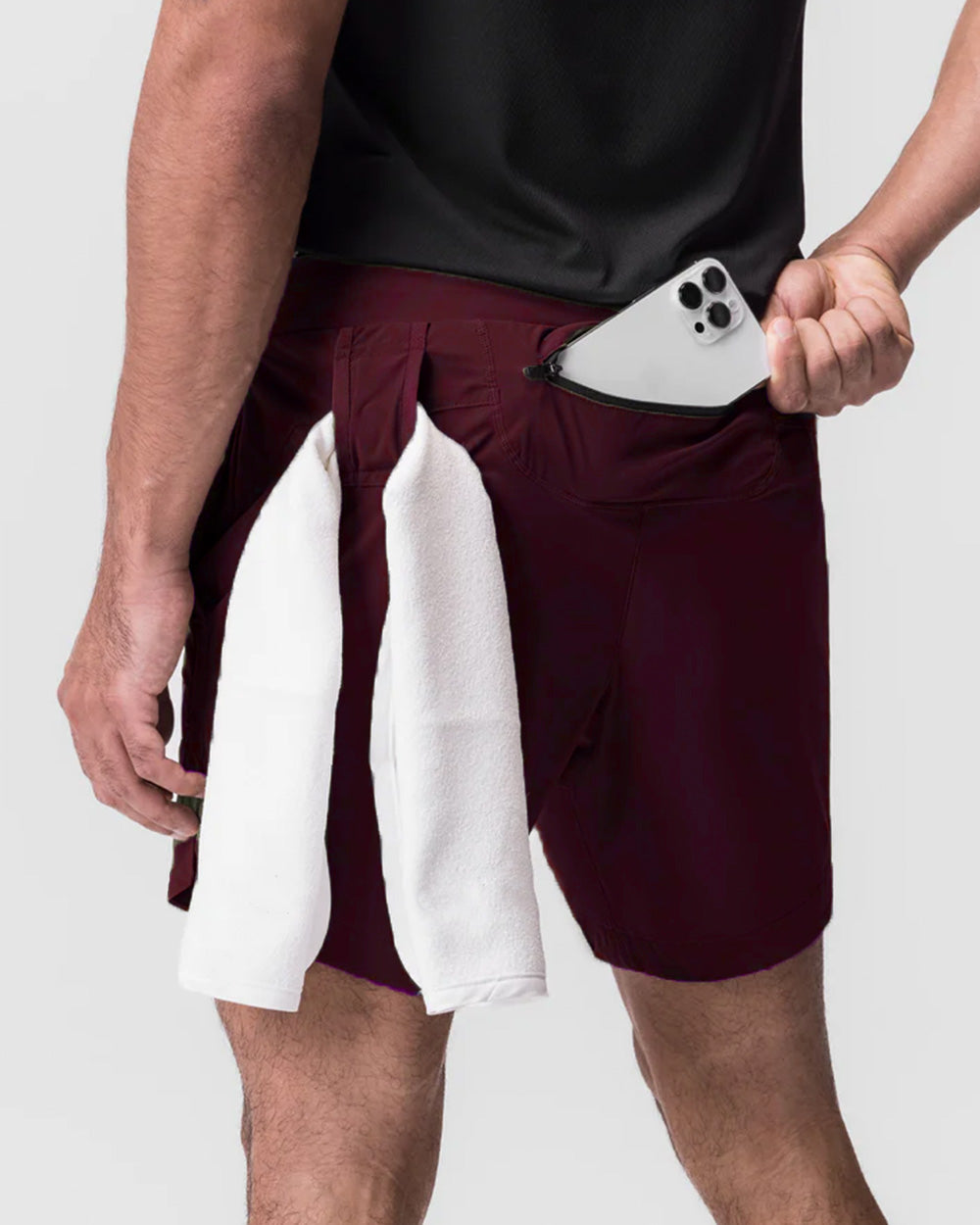 CoreFit Shorts (Maroon)