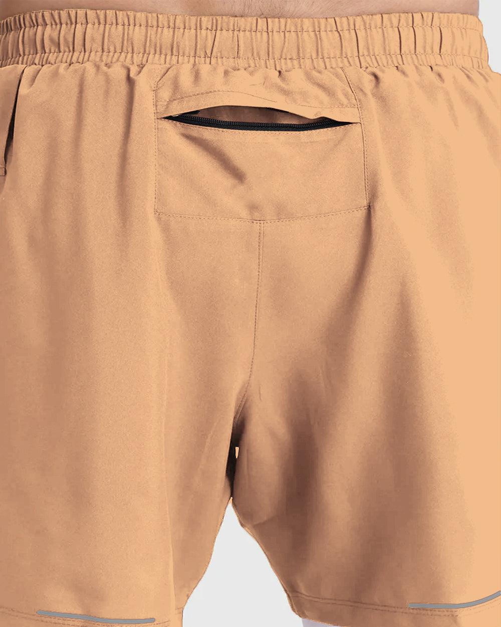 FlexCore 2-in-1 Training Shorts - Beige