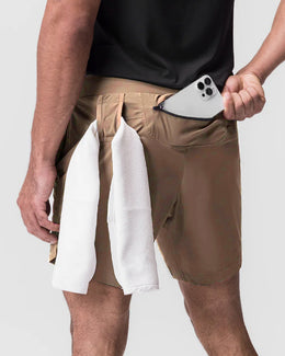 CoreFit Shorts (Beige)