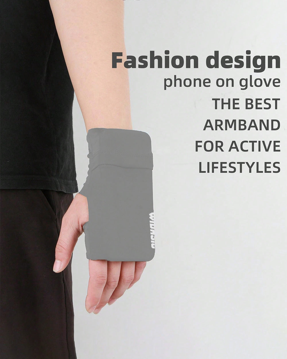 WIDASIO SecureGrip Phone Glove (Grey)