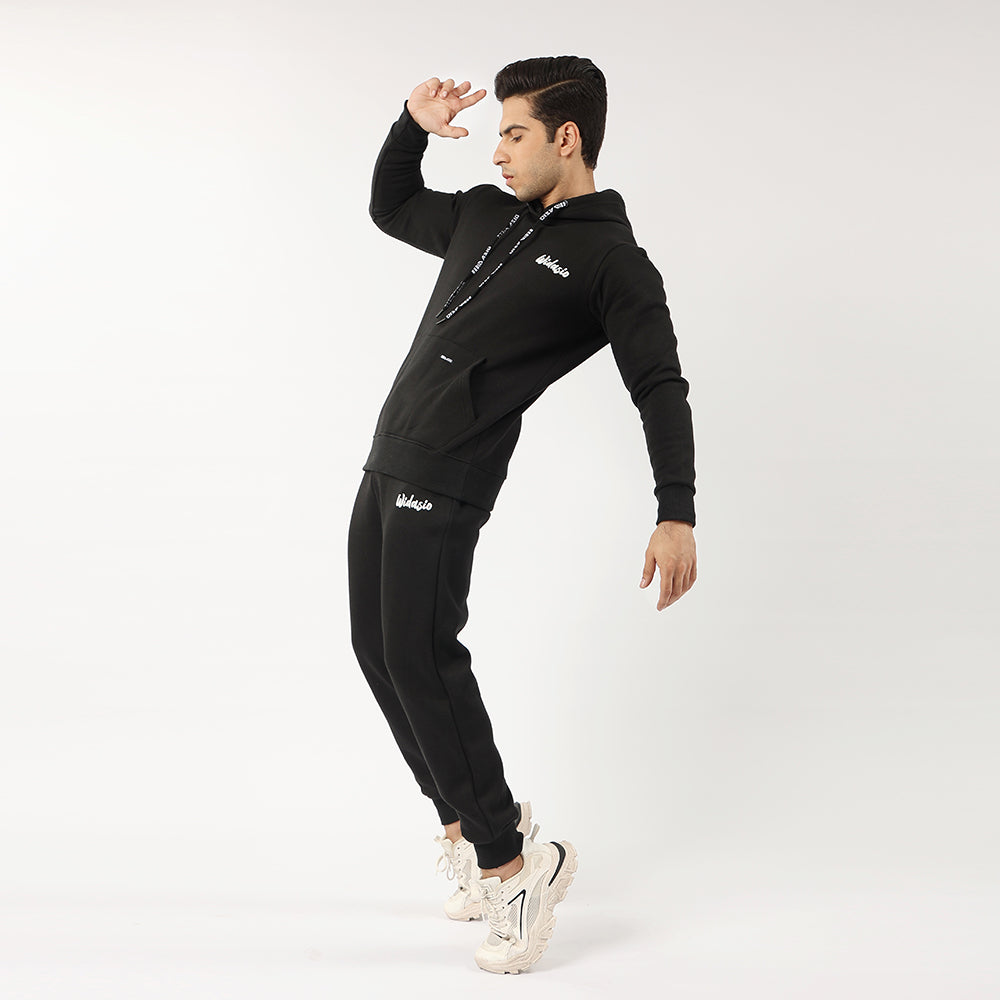 Widasio Unisex Signature Fleece Tracksuit (Black)