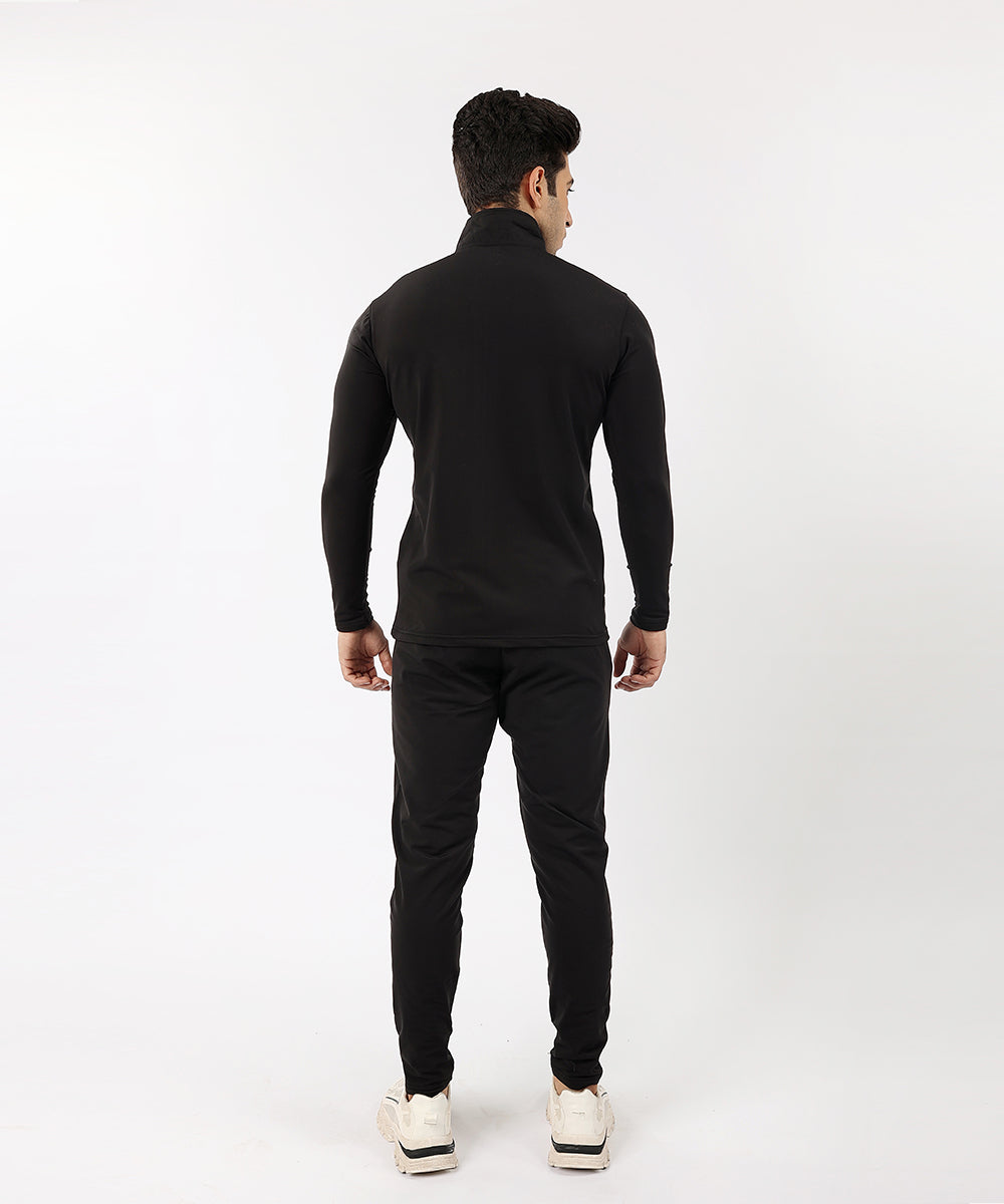 Widasio High-Performance Zipper Tracksuit (Black)