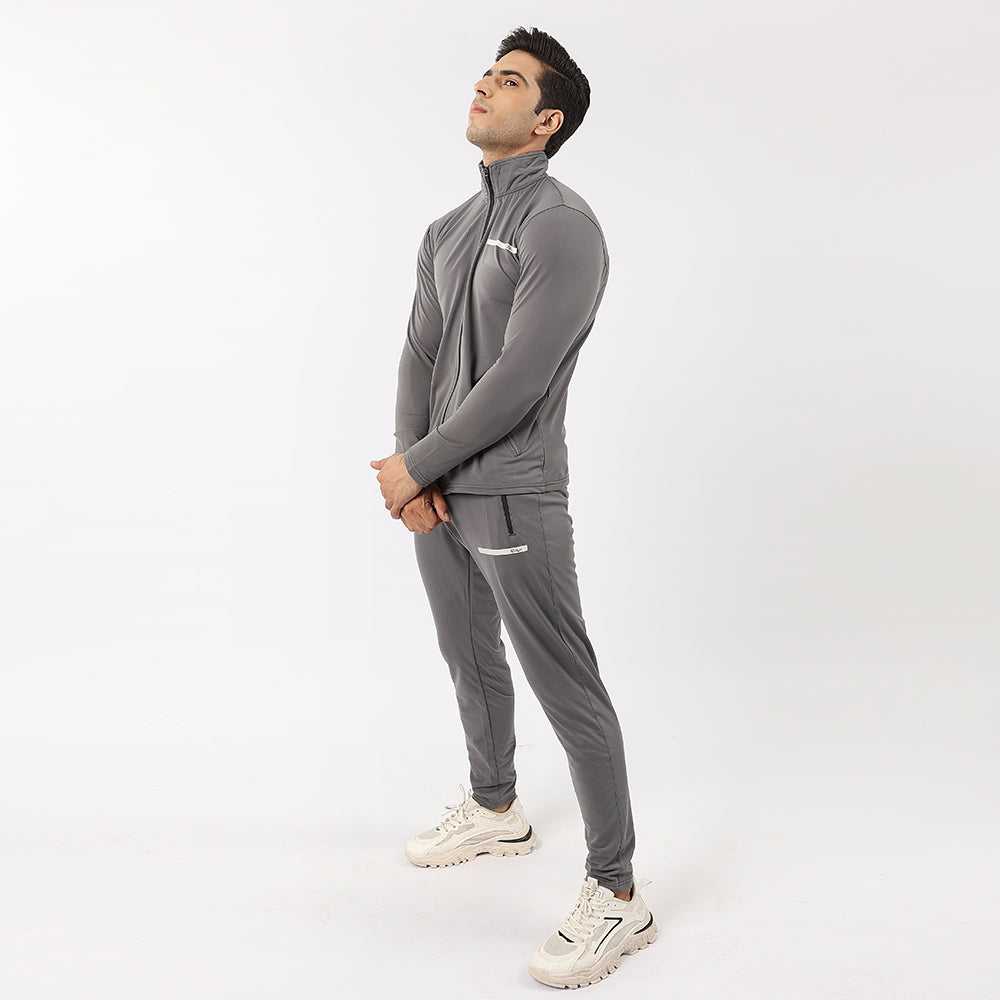 Widasio High-Performance Zipper Tracksuit (Grey)