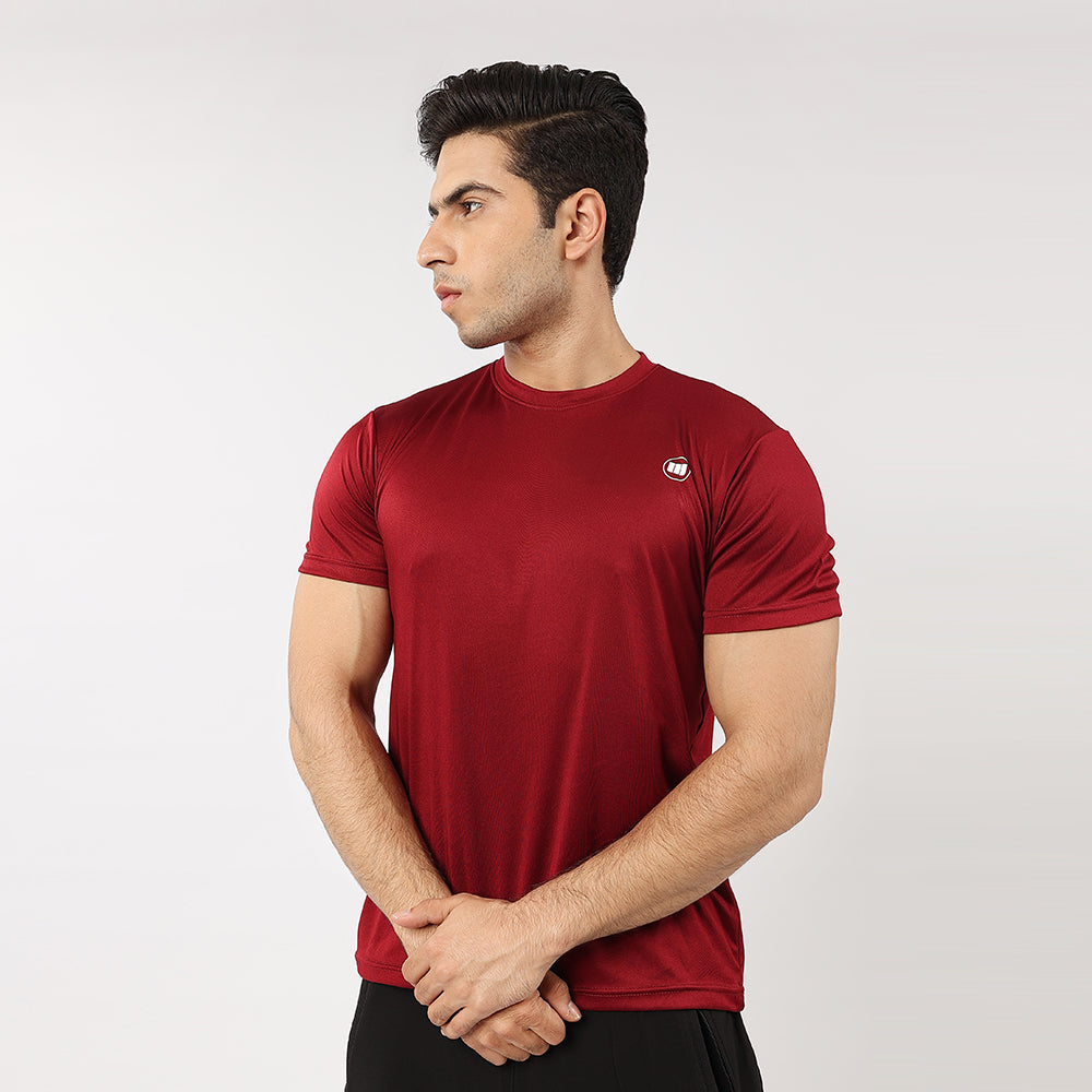 Widasio Knitted Dri-FIT Tee (Maroon)