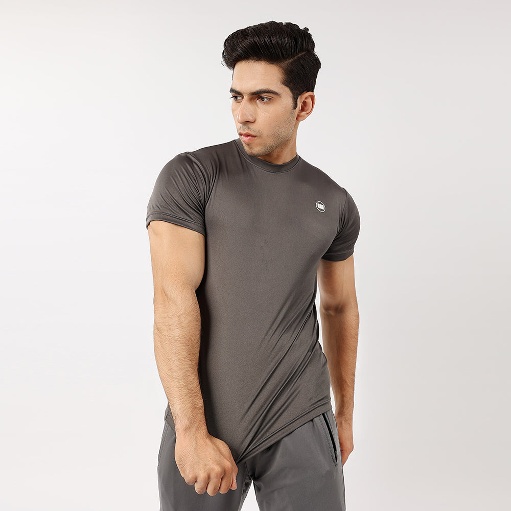 Widasio Knitted Dri-FIT Tee (Charcoal)