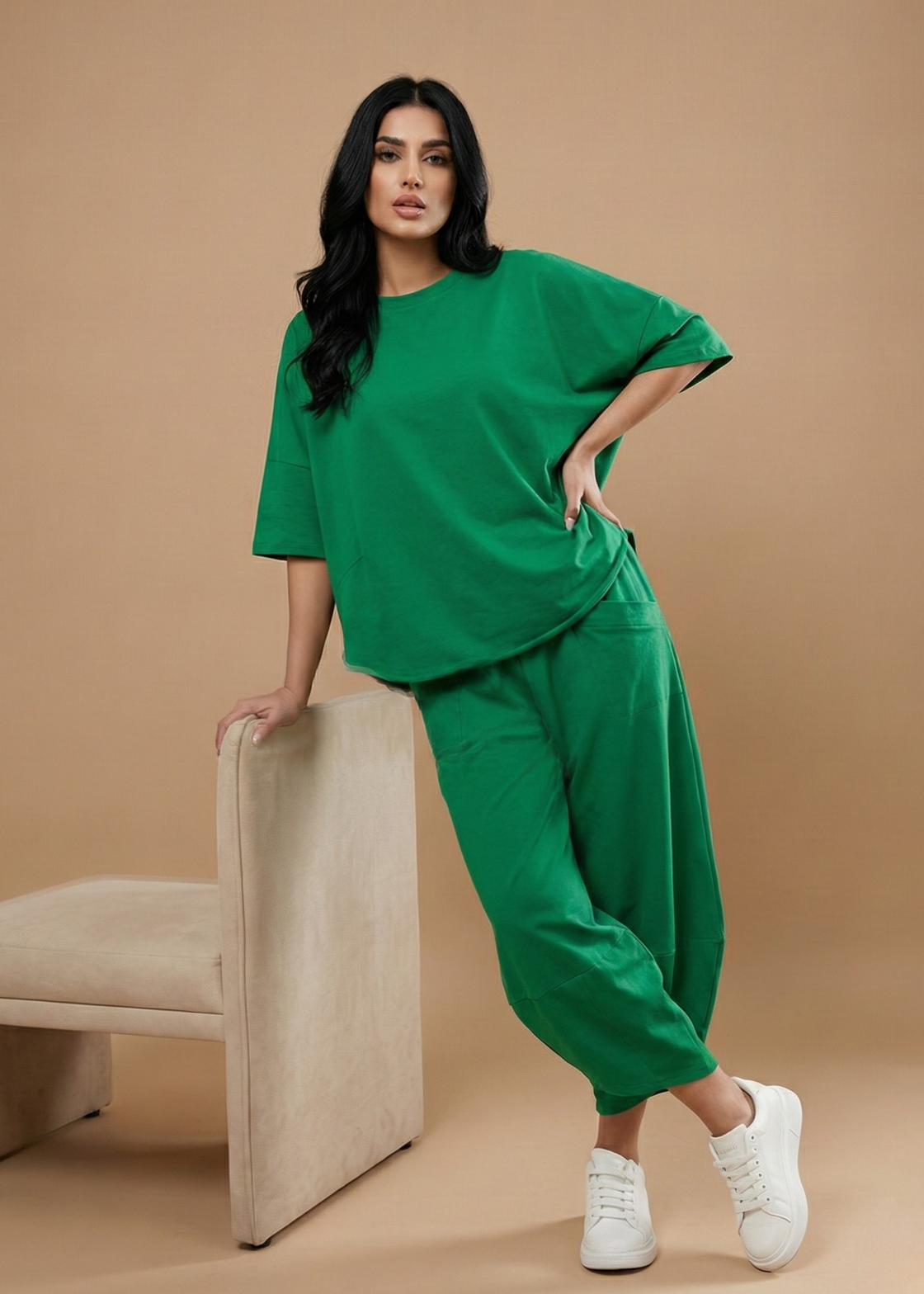 Stanxe Lavender Lounge Set (Green)