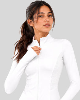 Widasio Stand Collar Sports jacket (White)