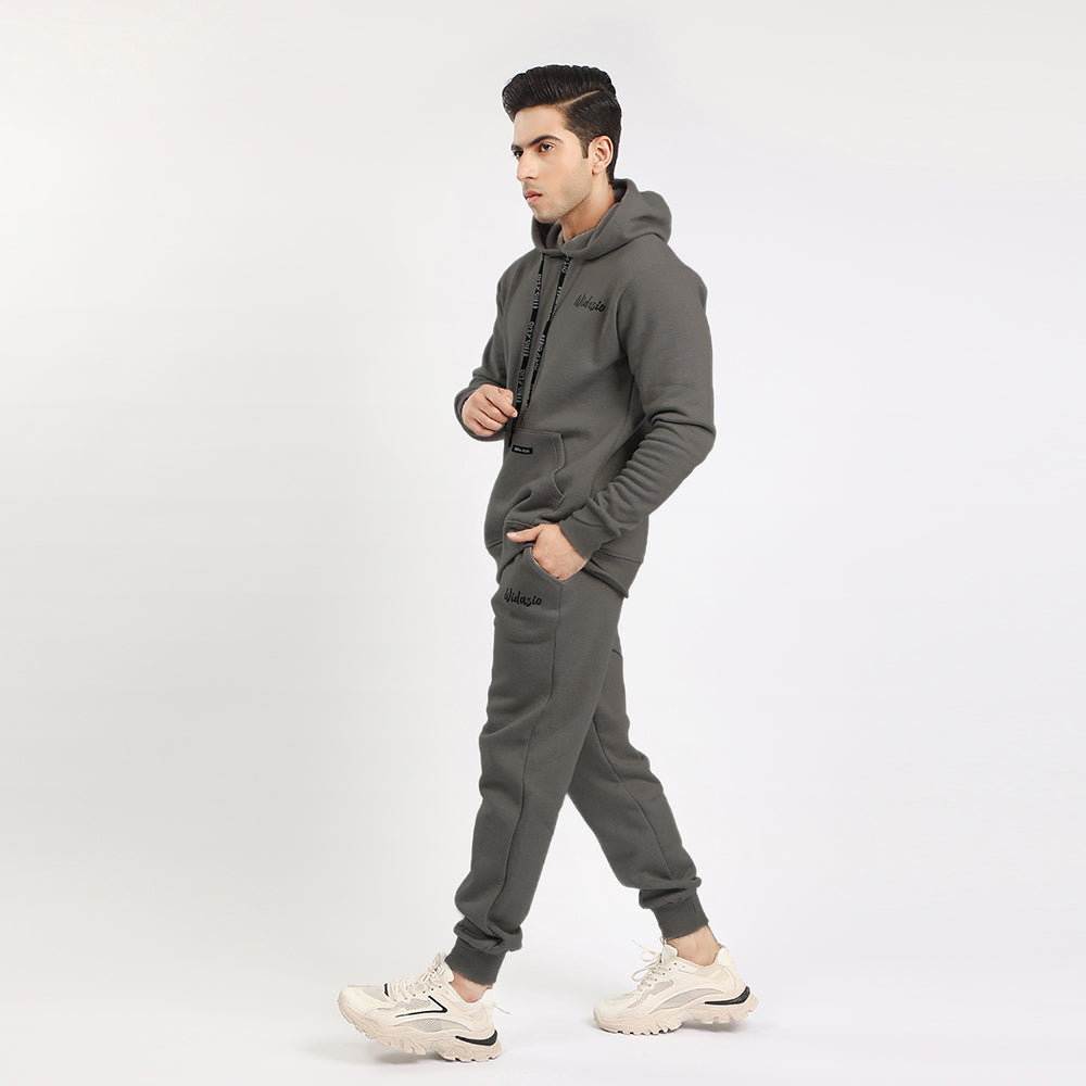 Widasio Unisex Signature Fleece Tracksuit (Charcoal)