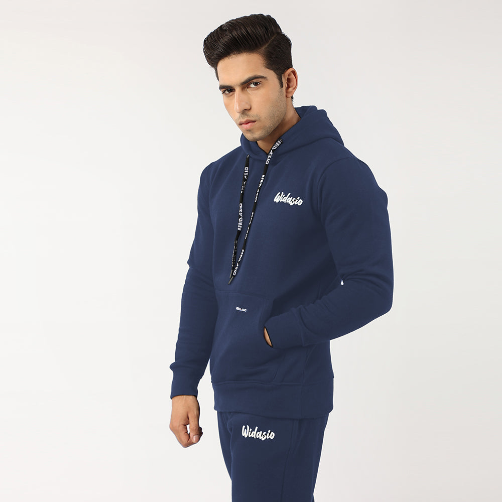 Widasio Unisex Signature Fleece Tracksuit (Navy Blue)