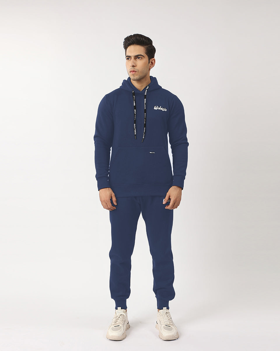 Widasio Unisex Signature Fleece Tracksuit (Navy Blue)
