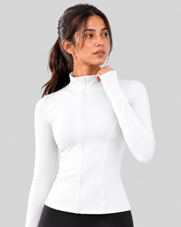 Widasio Stand Collar Sports jacket (White)