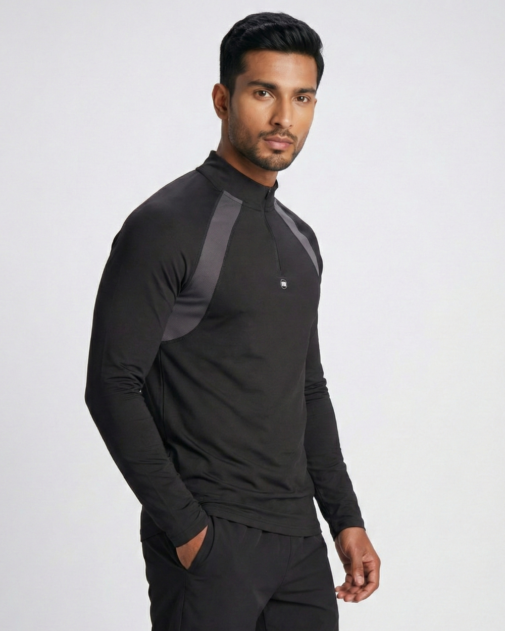 ActiveFlex Half Zip Shirt - Black