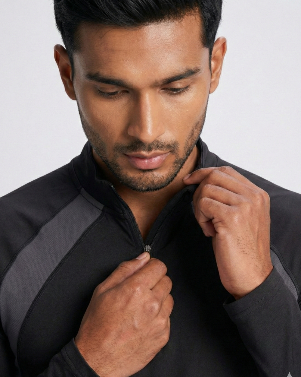 ActiveFlex Half Zip Shirt - Black