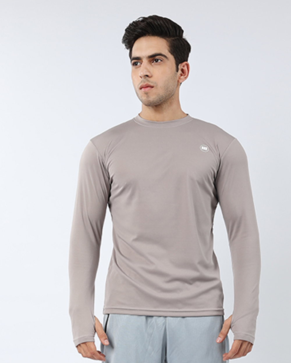 Widasio Thumbhole Performance Shirt (Light Grey)