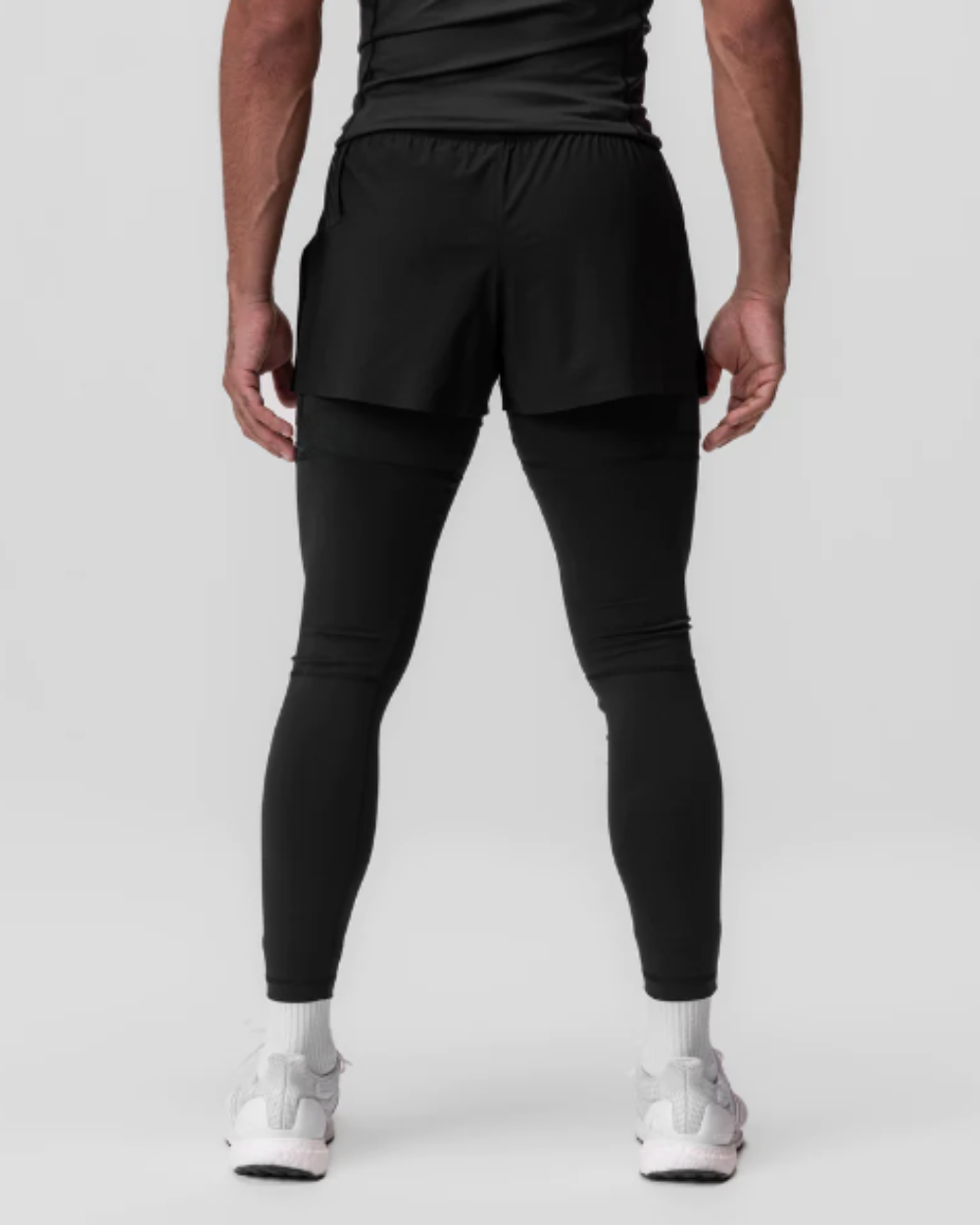 WIDASIO TETRA-LITE™ 2-IN-1 HIGH SPLIT LEGGING SHORT (Black)