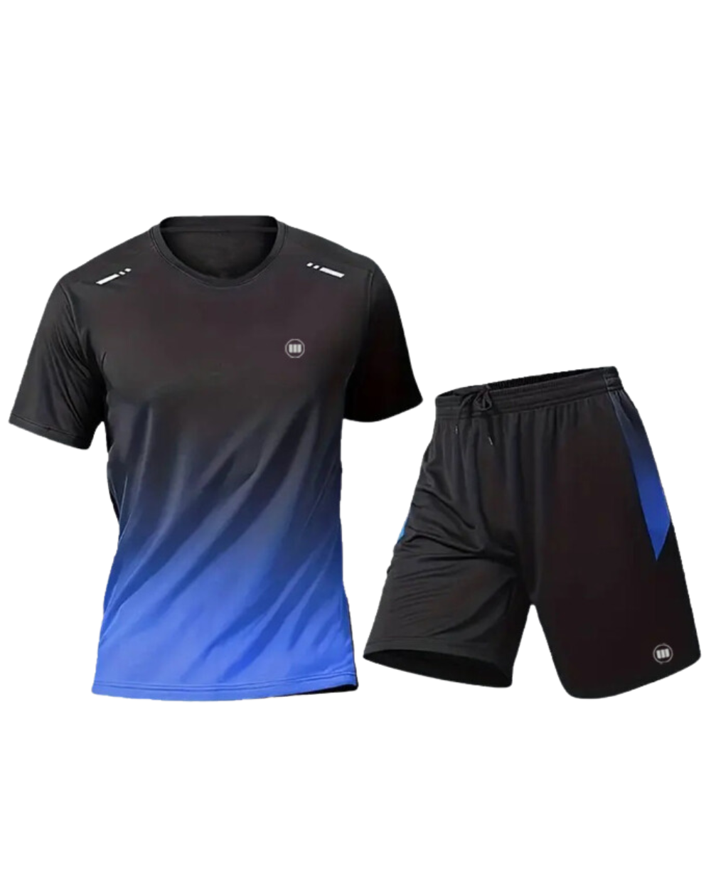 Widasio Performance-Driven Men's Sports Suits(Black&Blue)