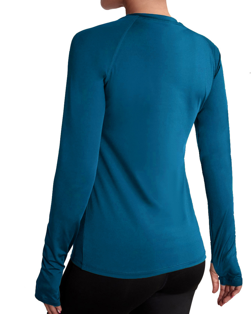 Widasio Basic Women's Round Neck Sports T-shirt (Blue)