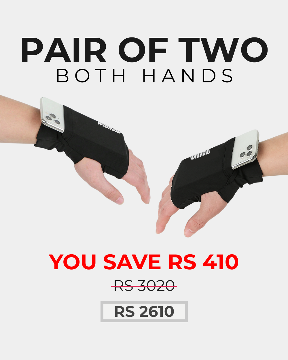 WIDASIO SecureGrip Phone Glove (Both Hands)