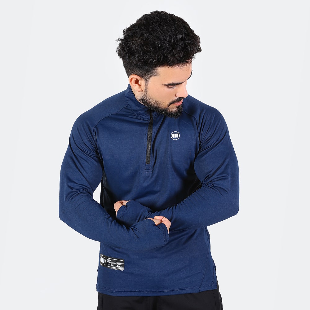 Widasio High Tech Fitted Half Zip Trainer (Navy)