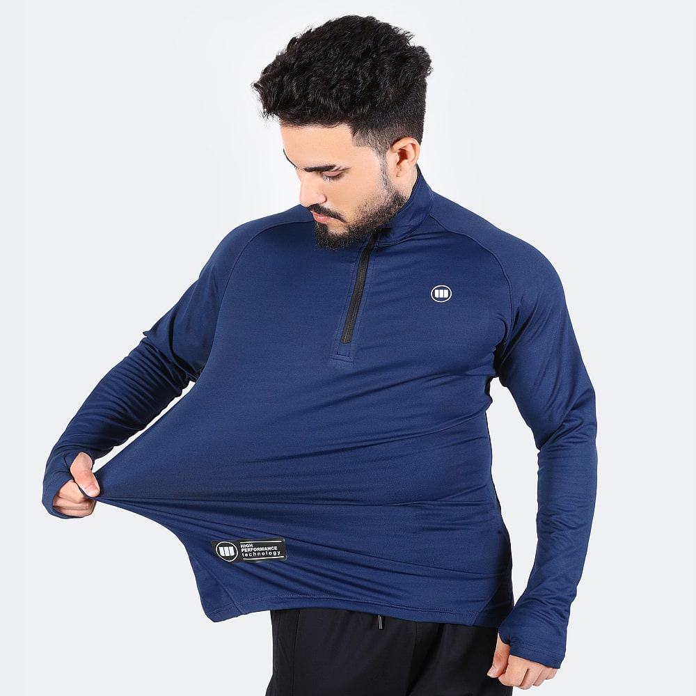 Widasio High Tech Fitted Half Zip Trainer (Navy)